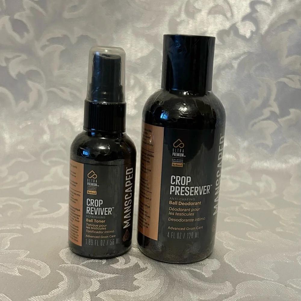 MANSCAPED Crop Preserver® Ball Deodorant And Crop Reviver® Ball Toner Package